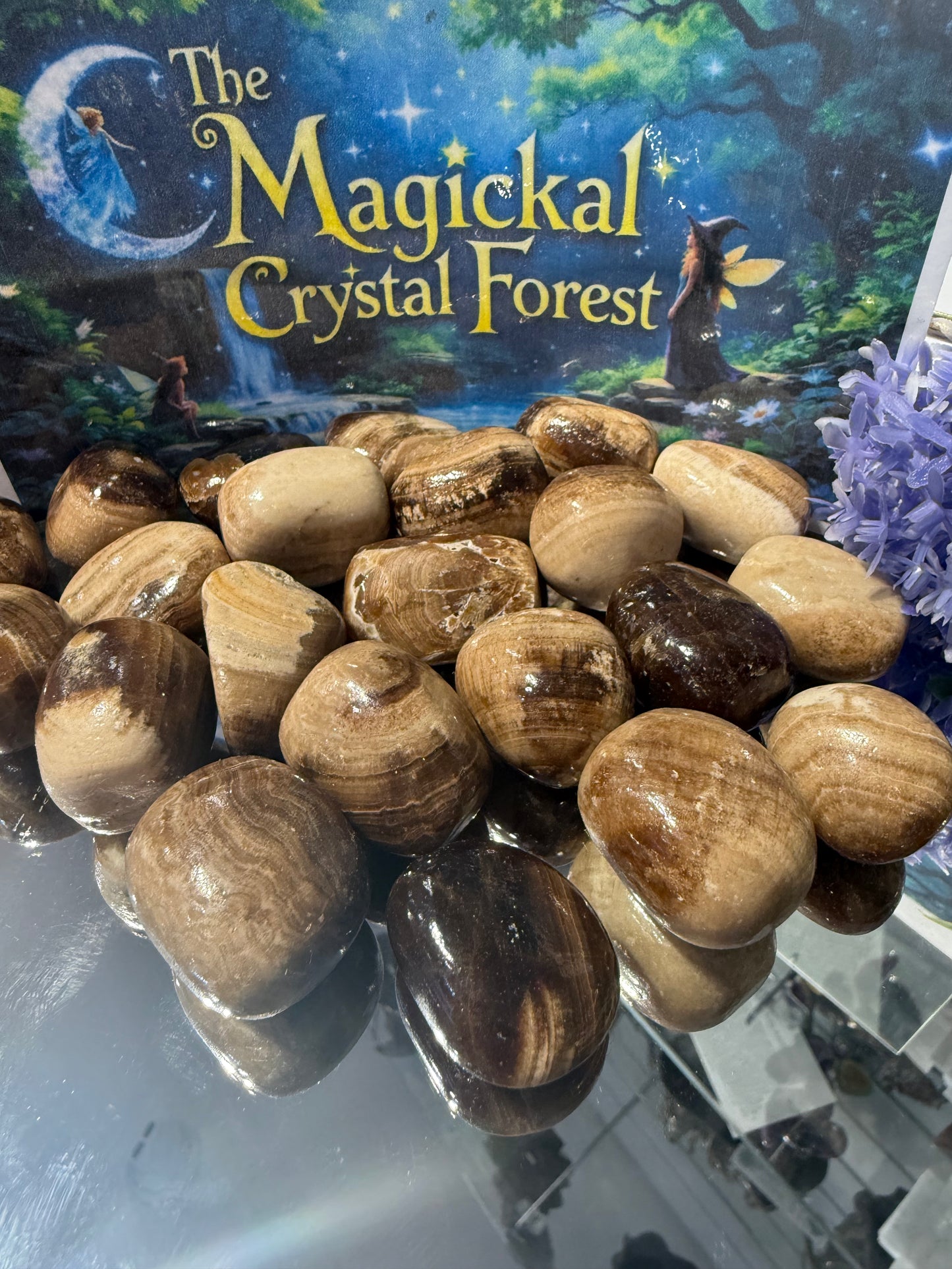 Chocolate Calcite Tumbled