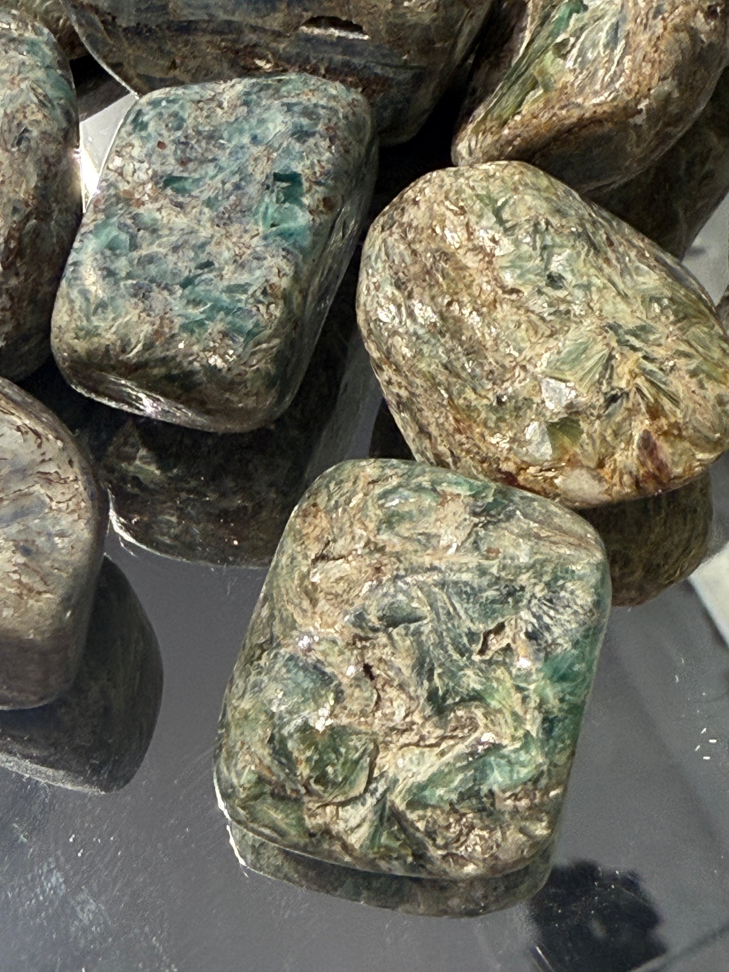 Green Kyanite Tumbled