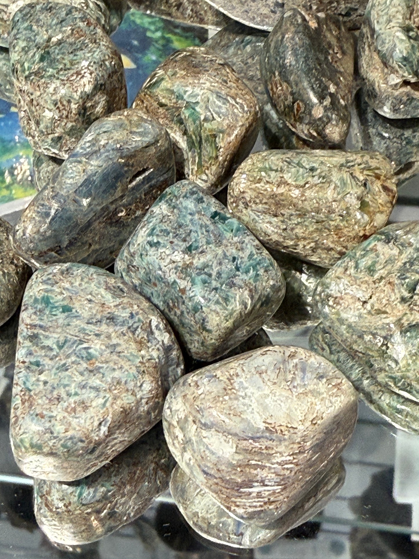 Green Kyanite Tumbled