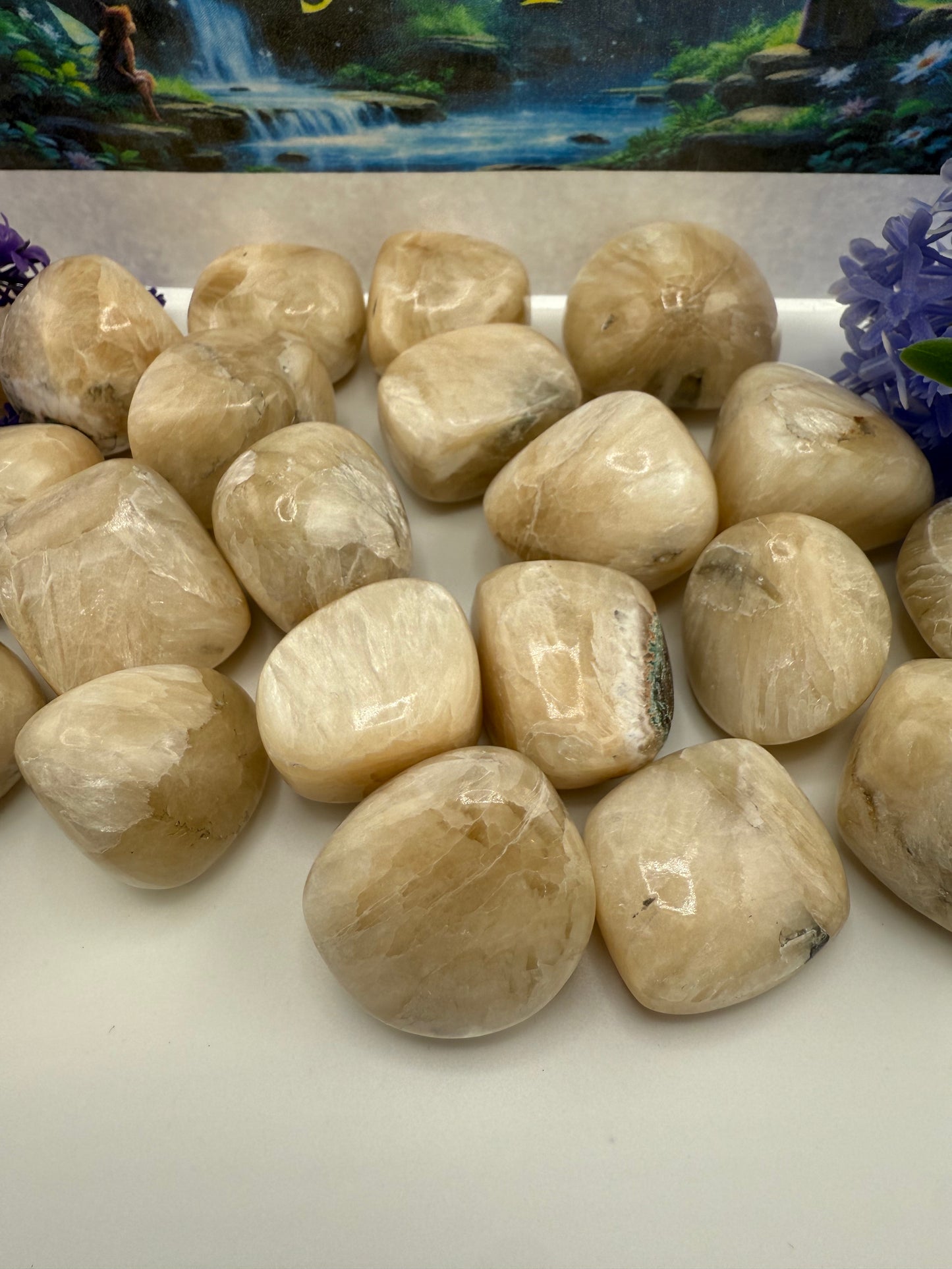 Stilbite Tumbled