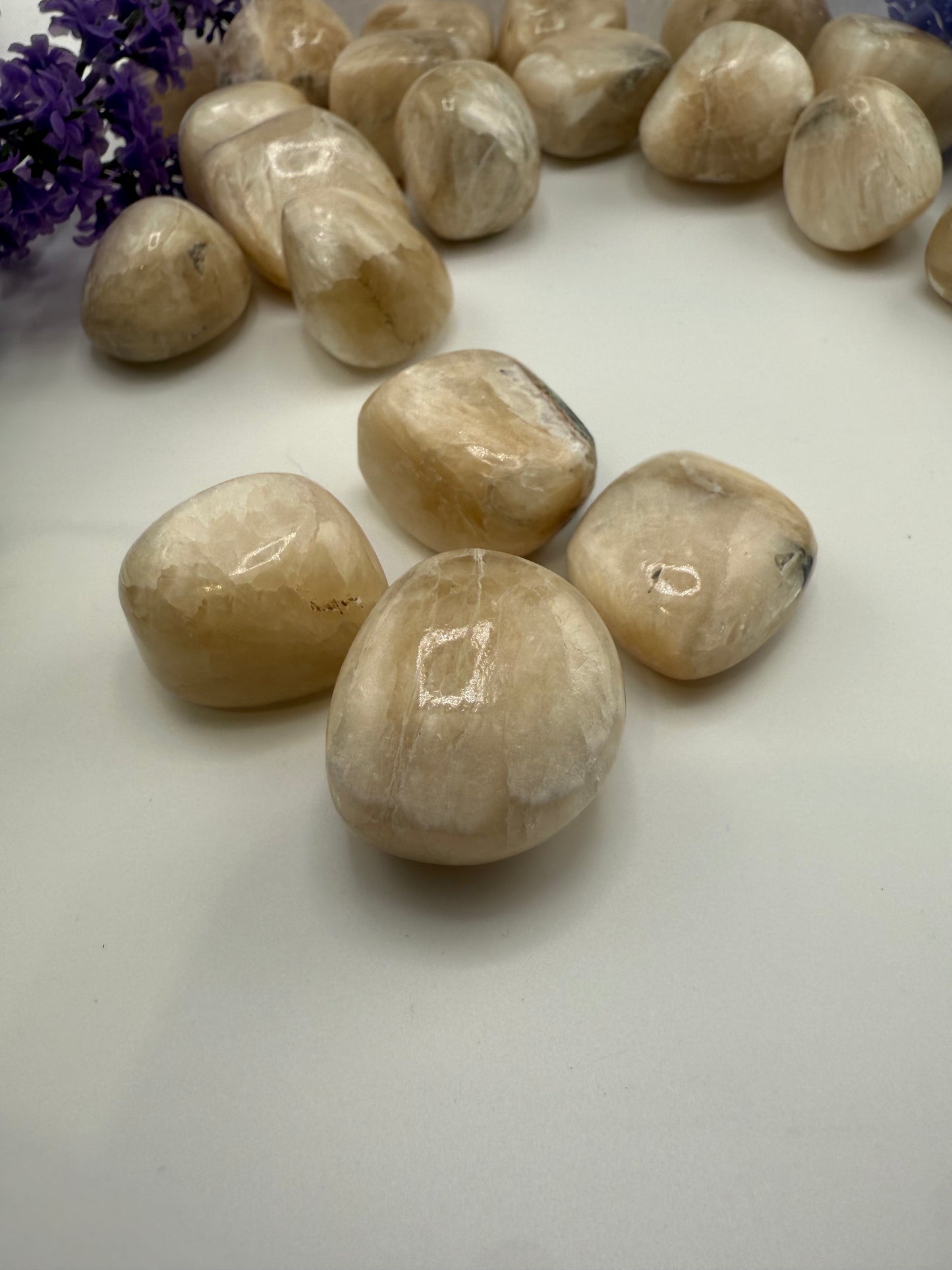 Stilbite Tumbled