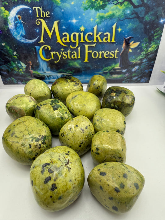 Lizardite Tumbled