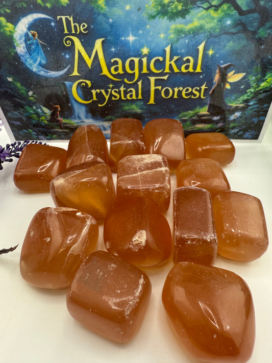 Honey Calcite Tumbled