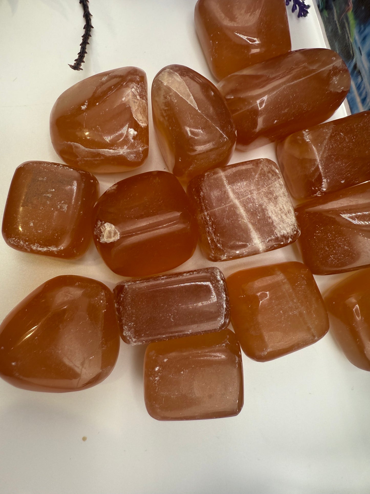 Honey Calcite Tumbled