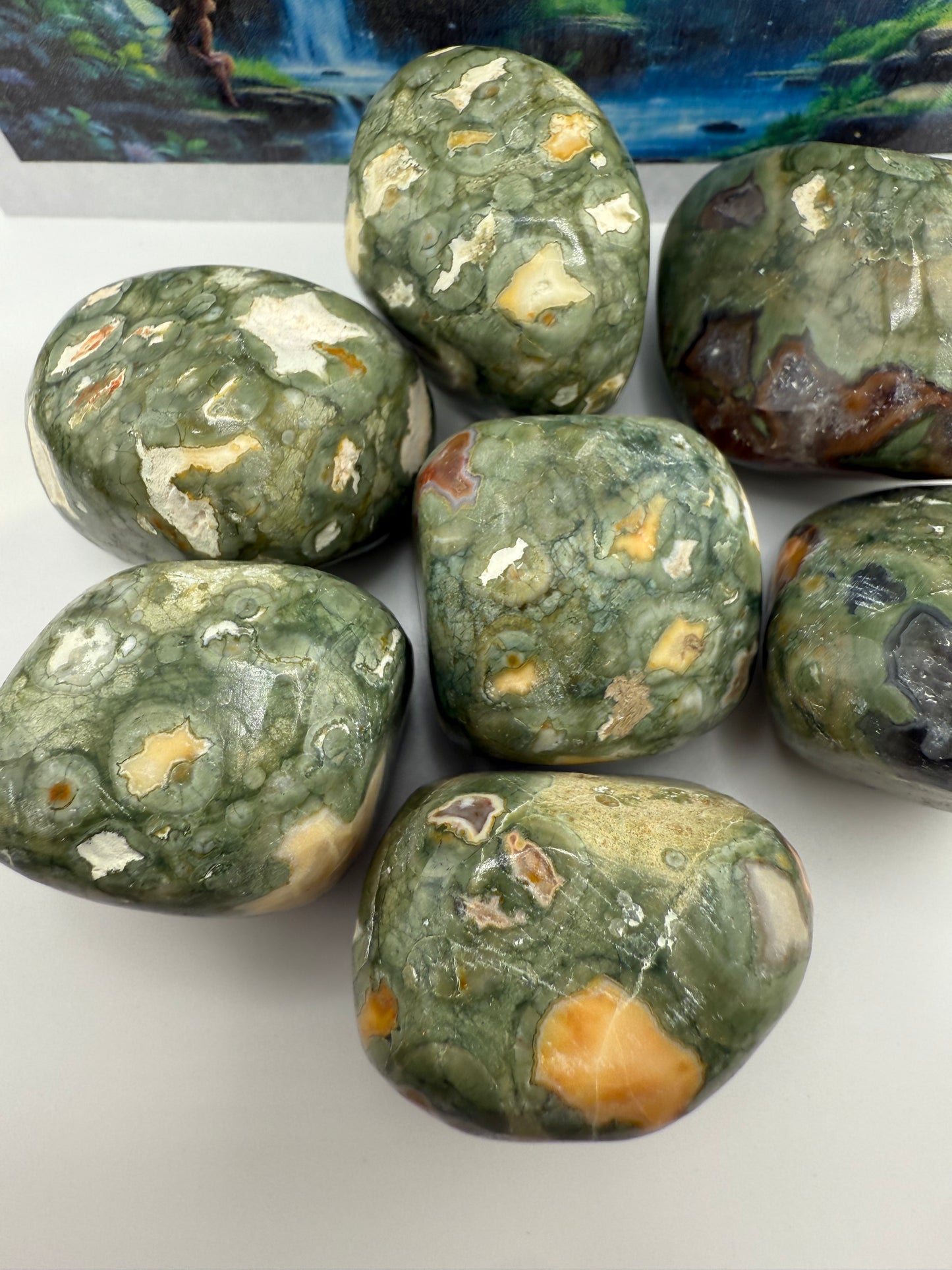 Rainforest Jasper Tumbled