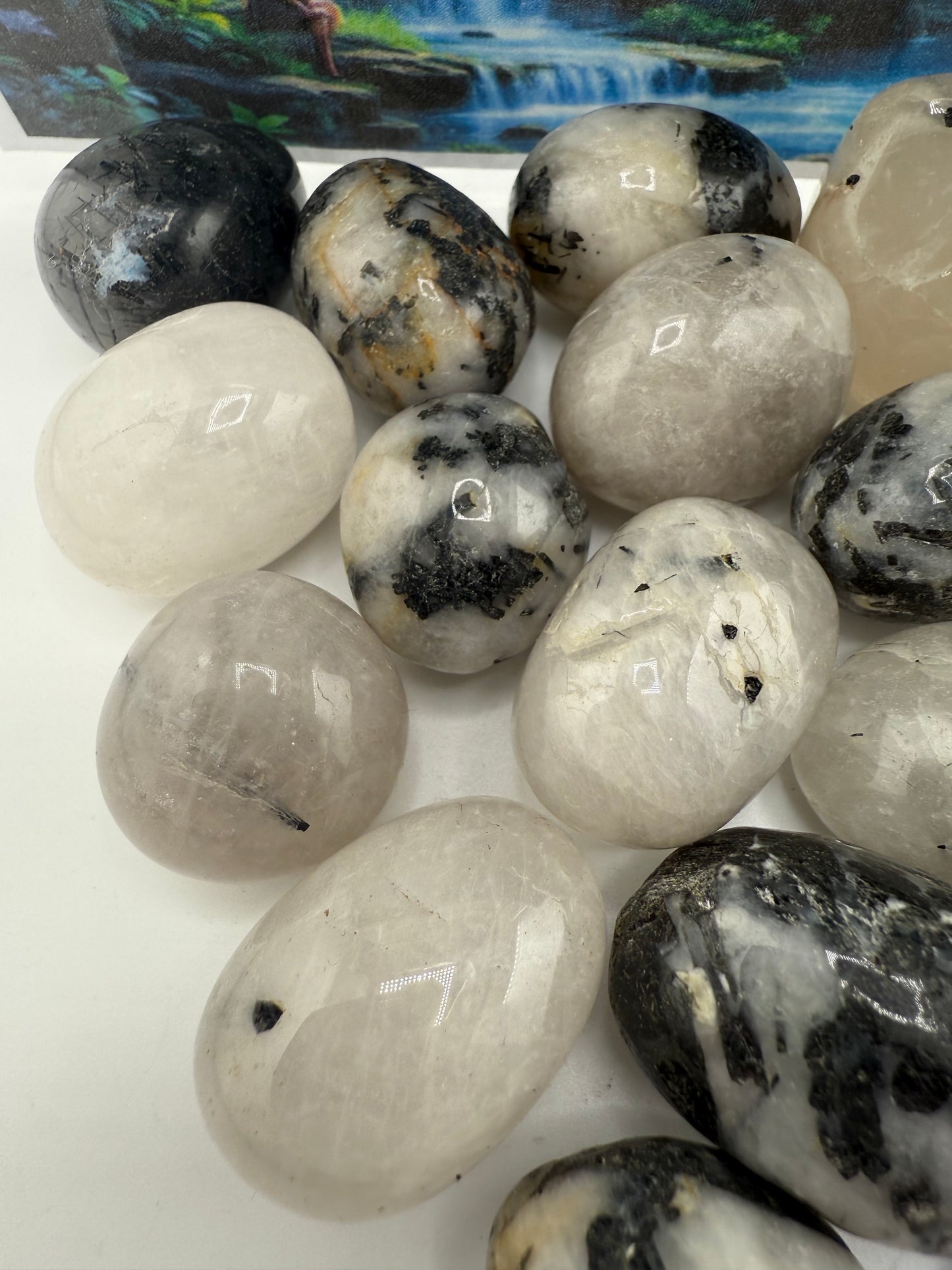 Tourmalinated Quartz Tumbled