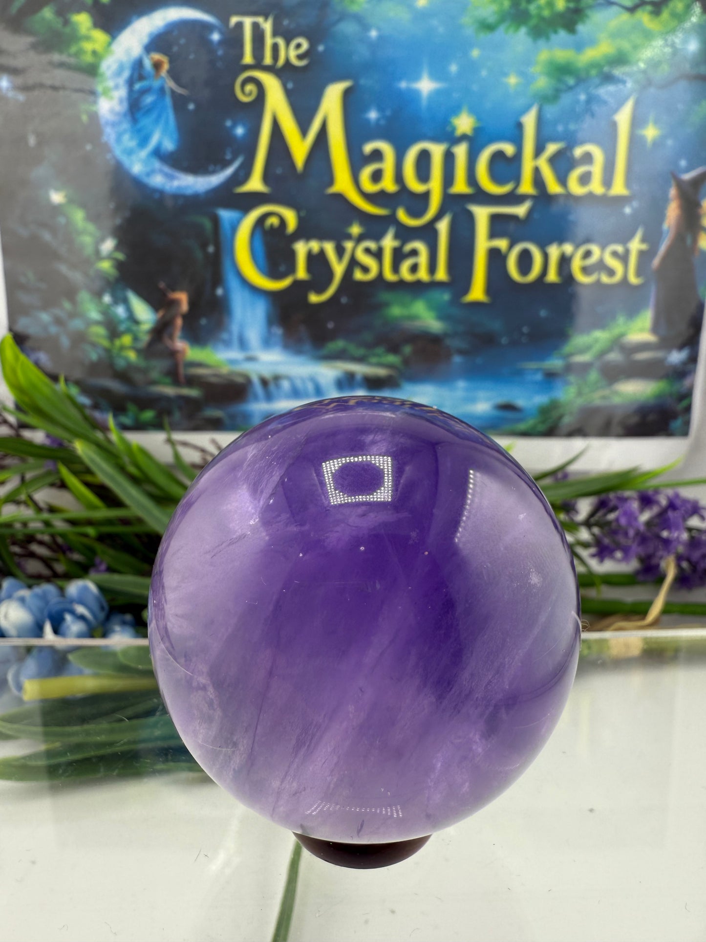 Tanzanite Blue Fluorite Sphere 1