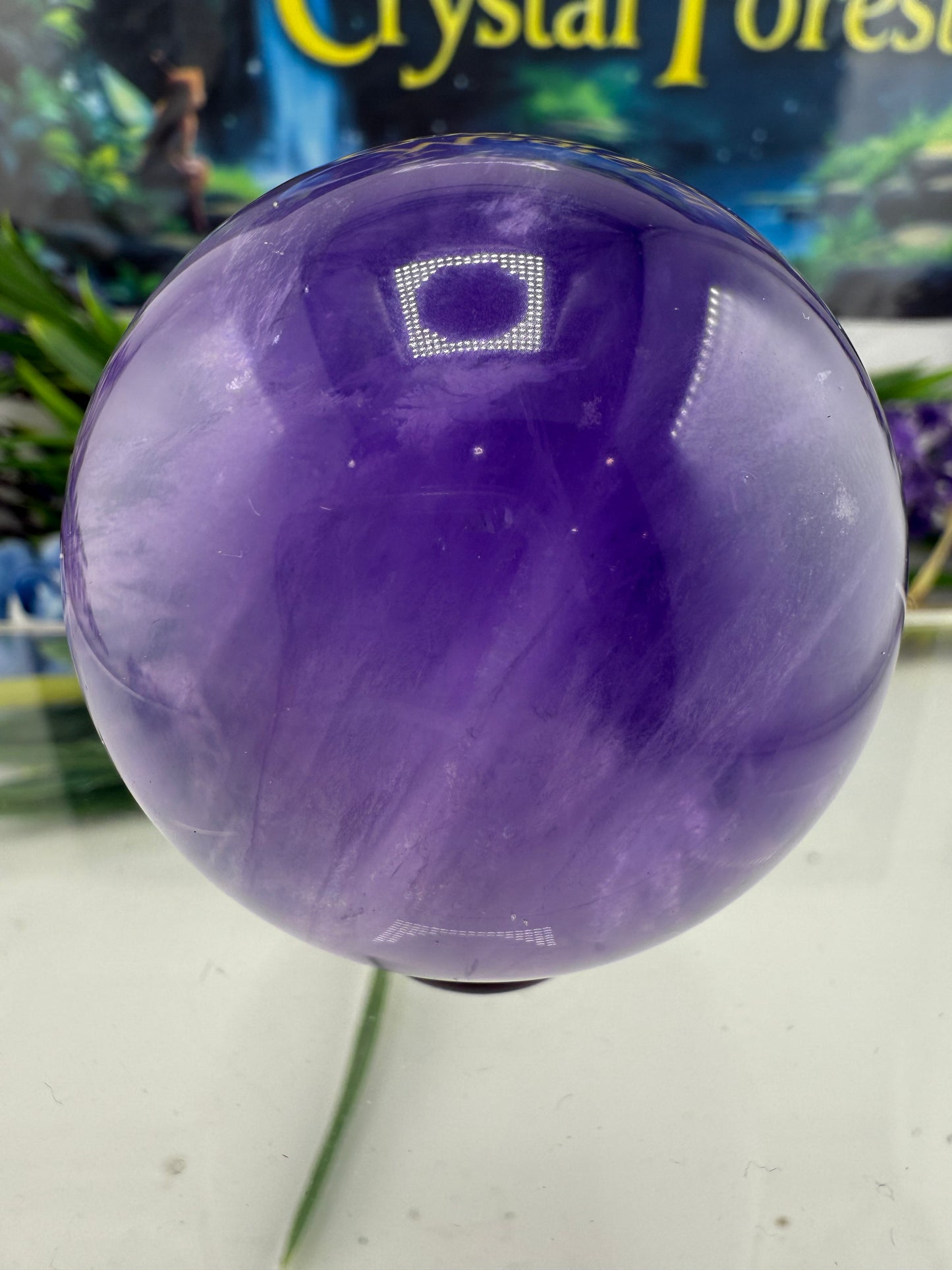 Tanzanite Blue Fluorite Sphere 1