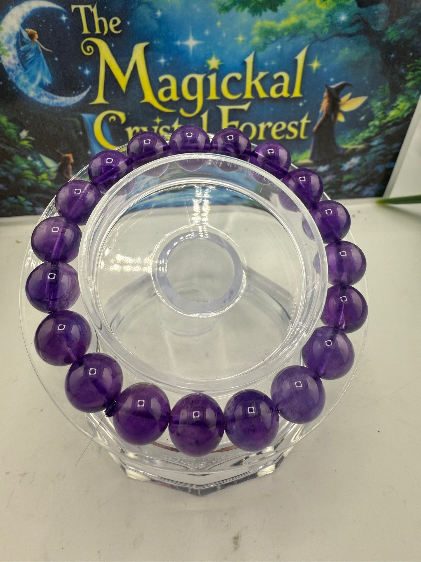 Amethyst Crystal Bracelet 10mm