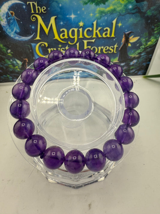 Amethyst Crystal Bracelet 10mm
