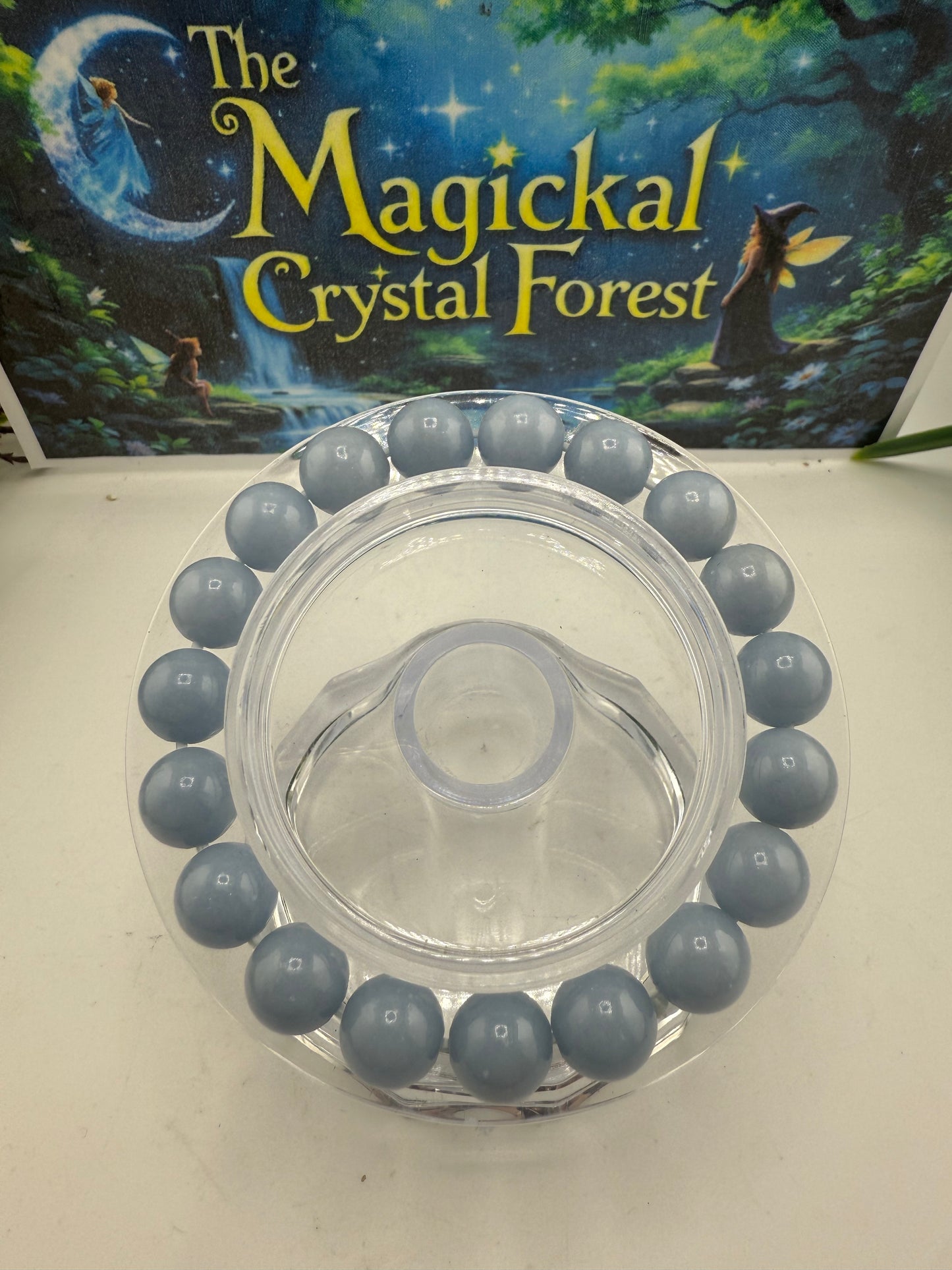 Angelite Crystal Bracelet 10mm
