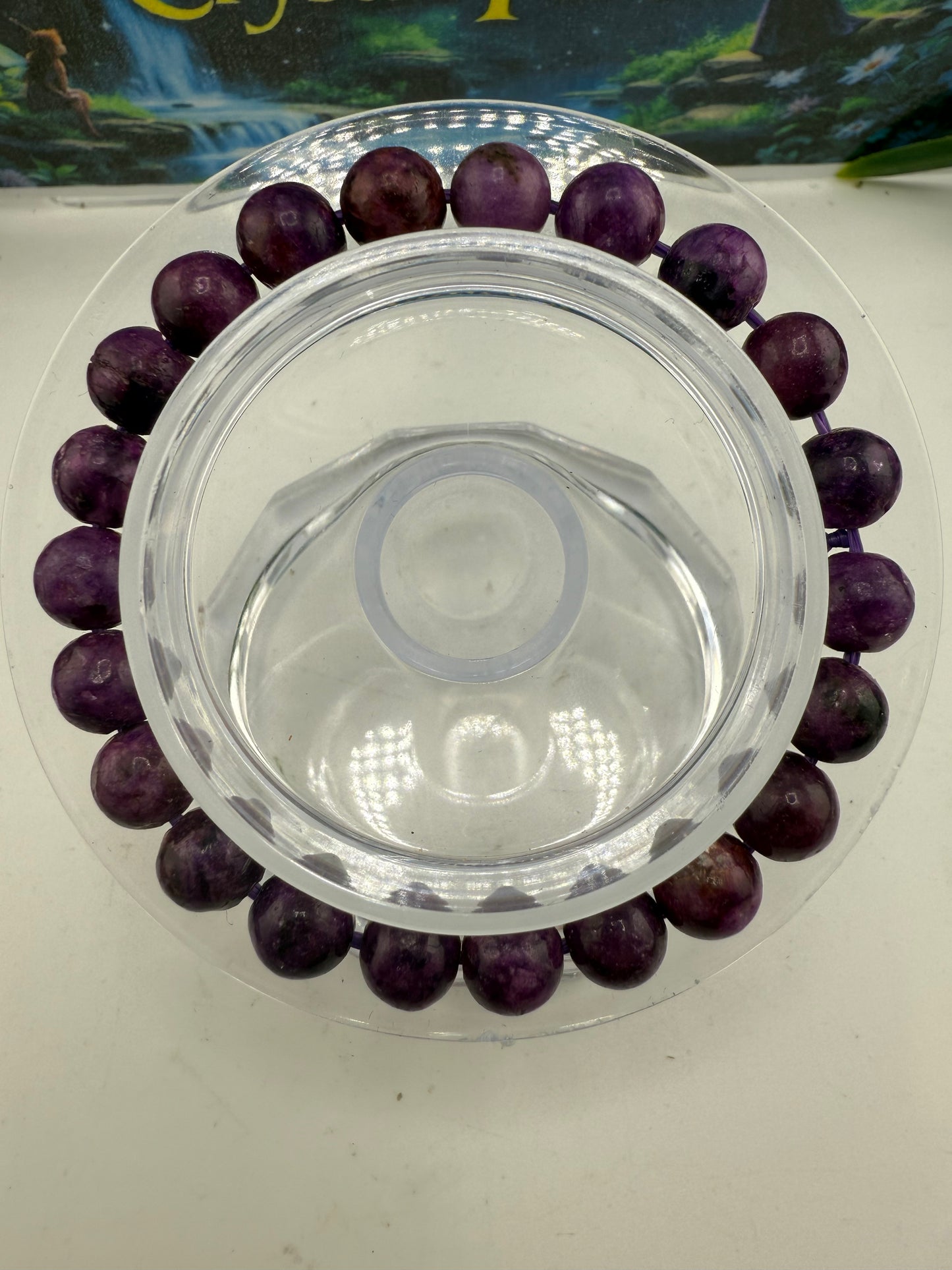 Lepidolite Crystal Bracelet 8mm