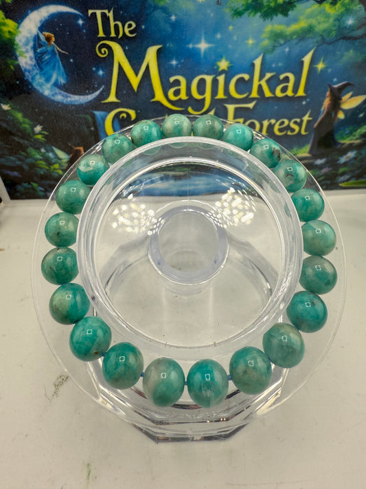 Amazonite Bead Bracelet 8mm