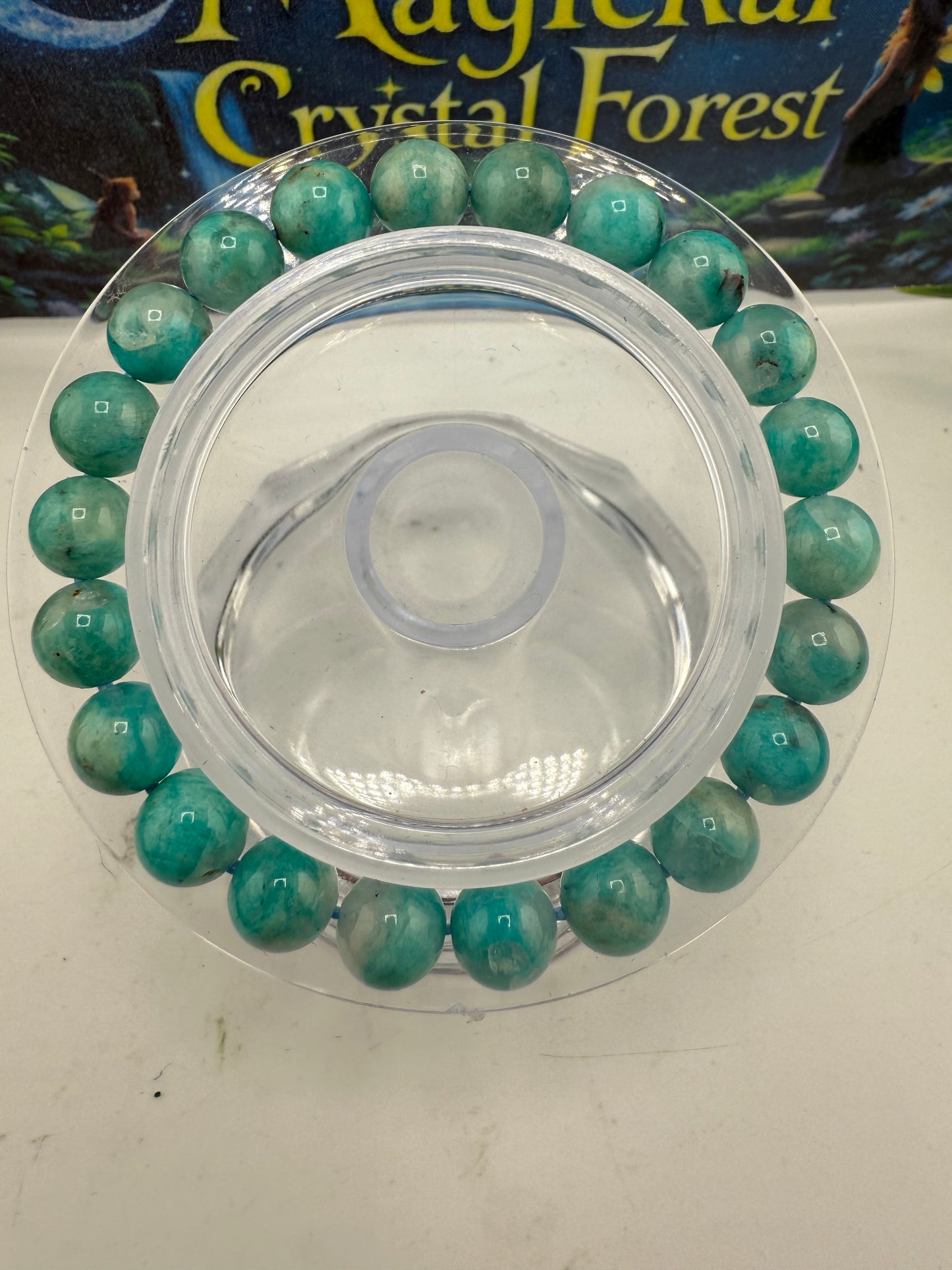Amazonite Bead Bracelet 8mm