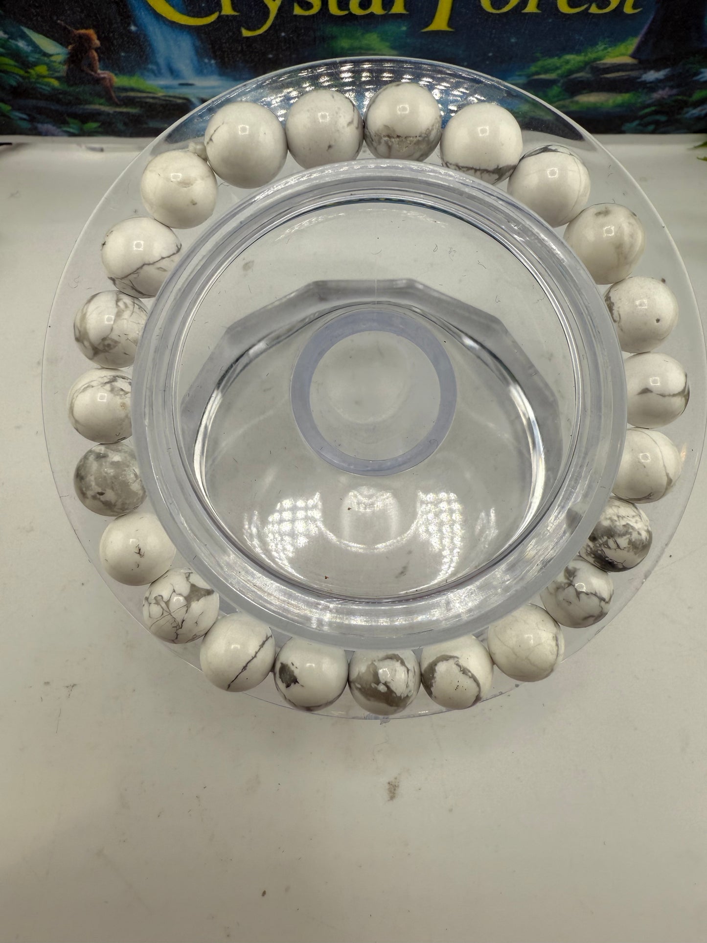 Howlite Bead  Bracelet 8mm