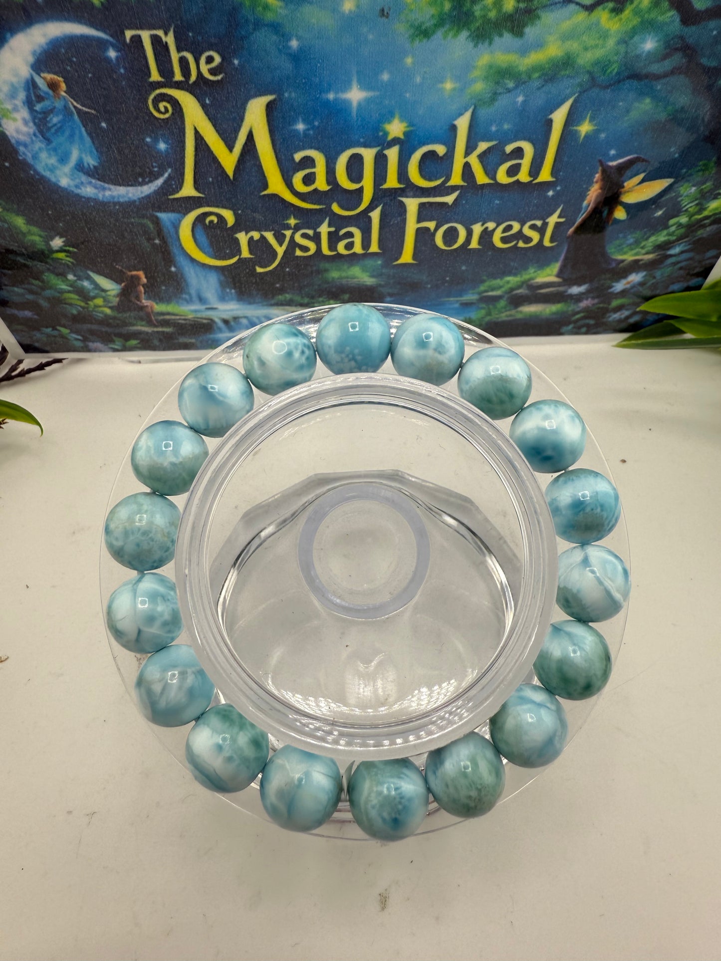 Larimar Crystal Bracelets 10mm