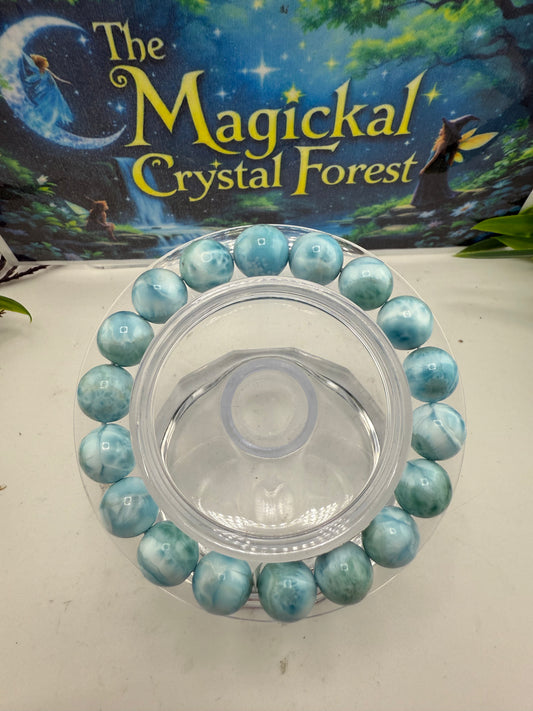 Larimar Crystal Bracelets 10mm