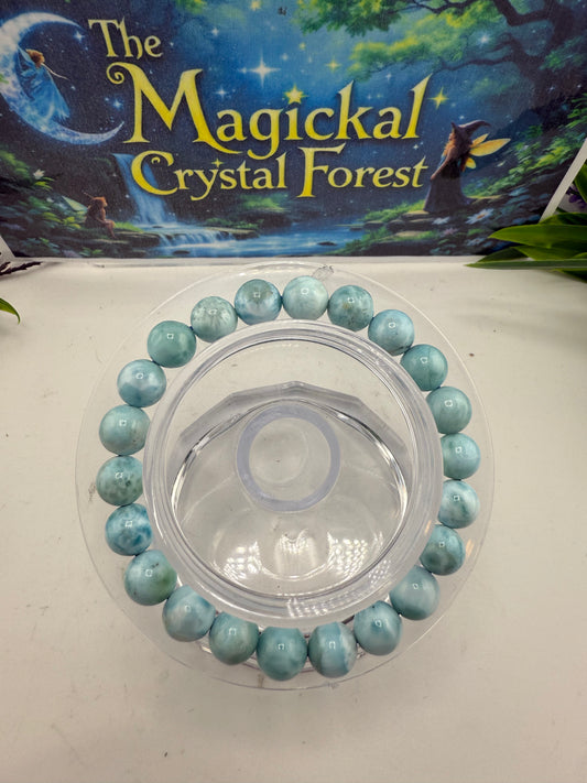 Larimar Crystal Bracelets 8mm