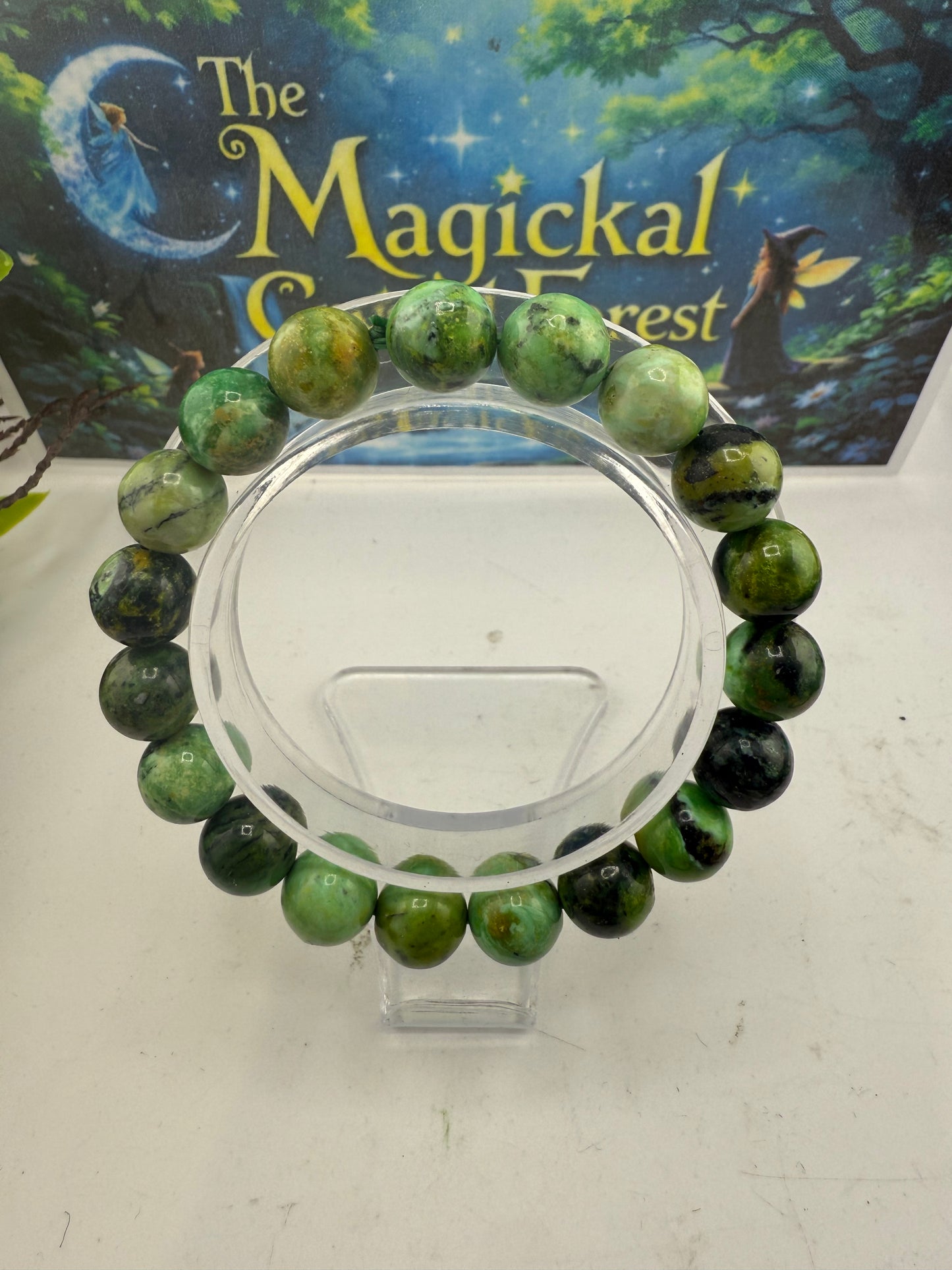 Variscite Crystal Bracelet 10mm