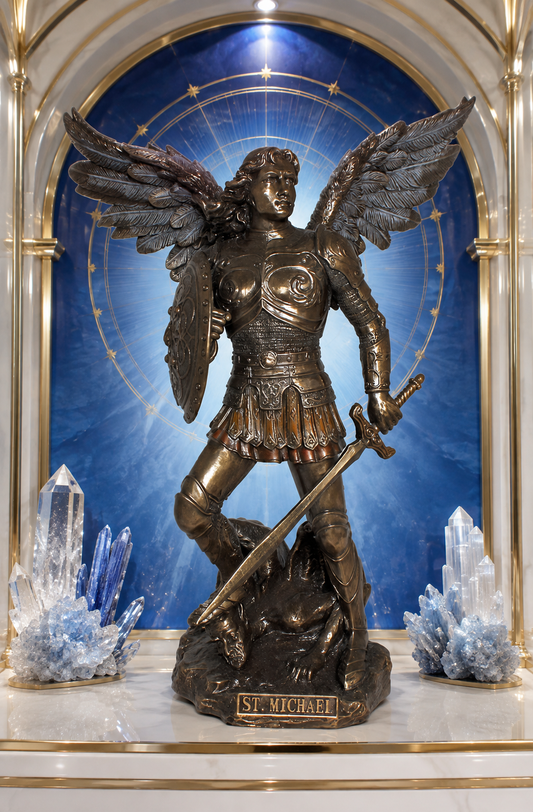St Michael with demon Small