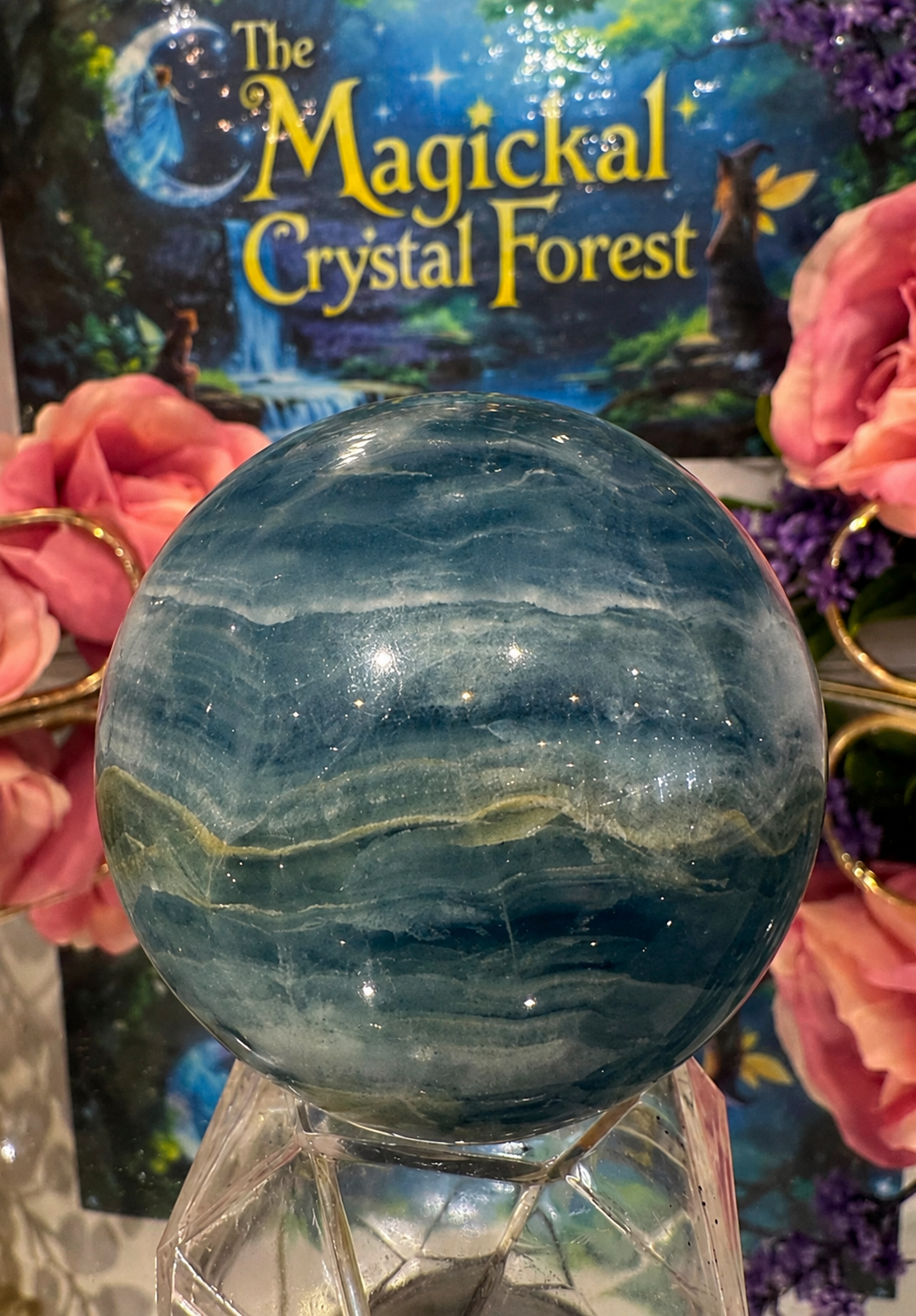 Aquatien Calcite Sphere 8