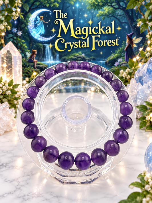 Amethyst Crystal Bracelet 8mm