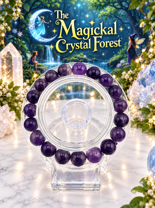 Amethyst Crystal Bracelet 10mm