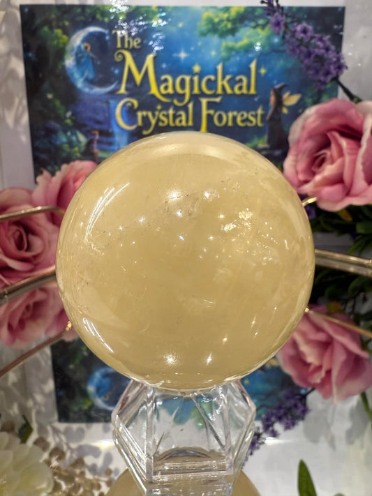 Light Honey Calcite Sphere 1