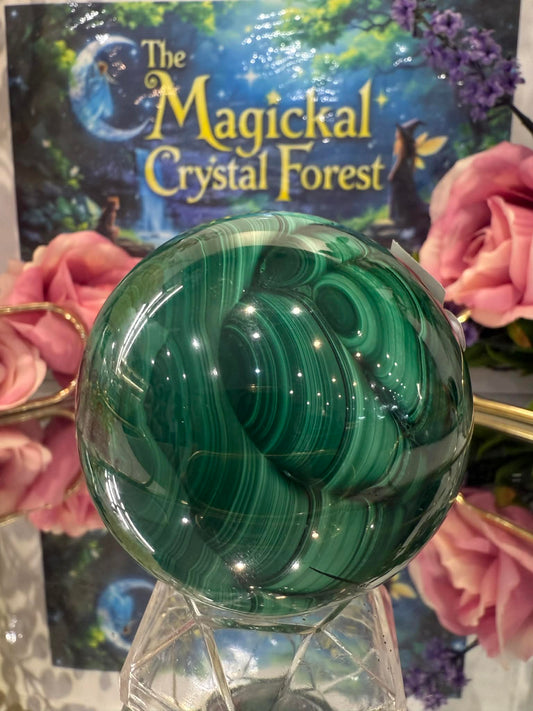 Malachite Sphere 4
