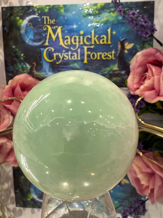 Pistachio Calcite Sphere 1