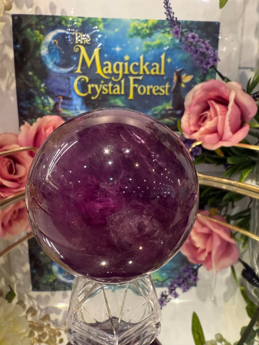 Purple Fluorite Sphere 1