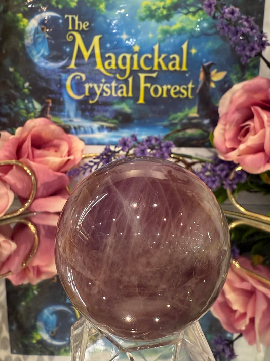 Purple Rose Quartz Sphere 1