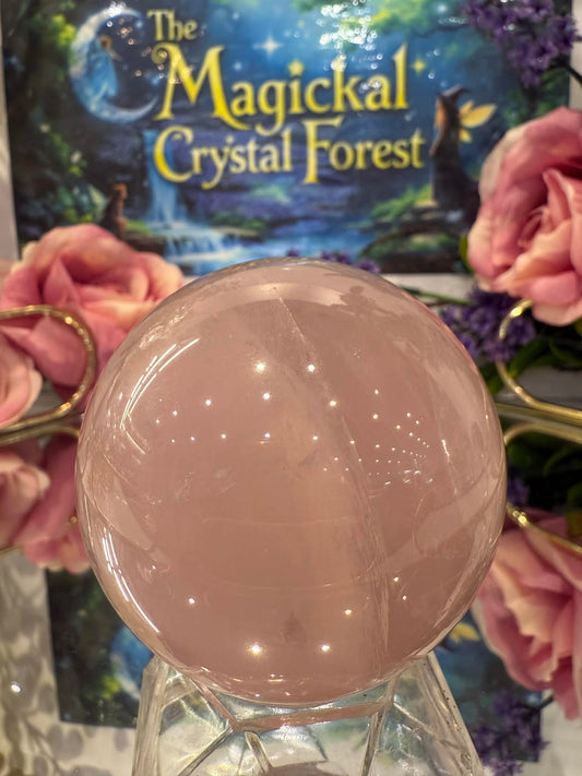 Rose Quartz Sphere 1