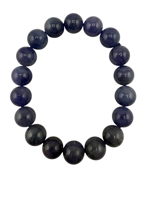 Tanzanite Bead Bracelet 8mm