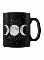 Black Triple Moon Mug