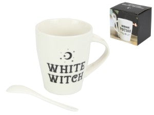 White witch coffee mug