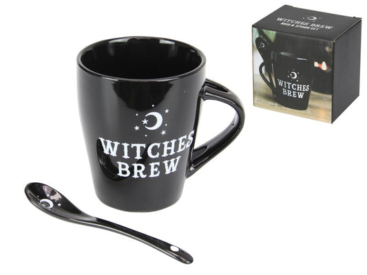 Witches Brew coffee mug with spoon