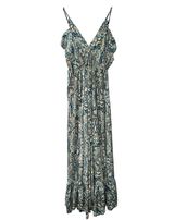 The Empress Frill Maxi Dress- Green