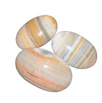 Banded Calcite Palm Stones