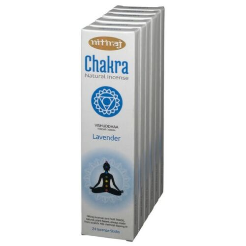 Nitiraj Lavender Throat Chakra Incense