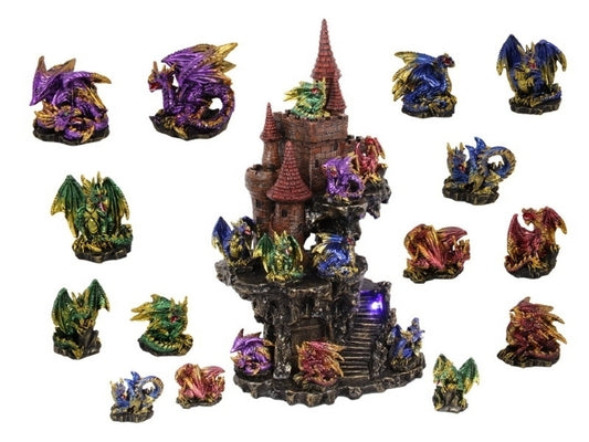Mini Coloured Dragon statue