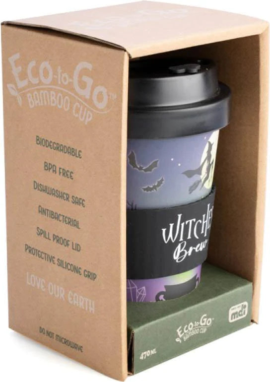 Witches Brew on Broom eco-to-go bamboo cup