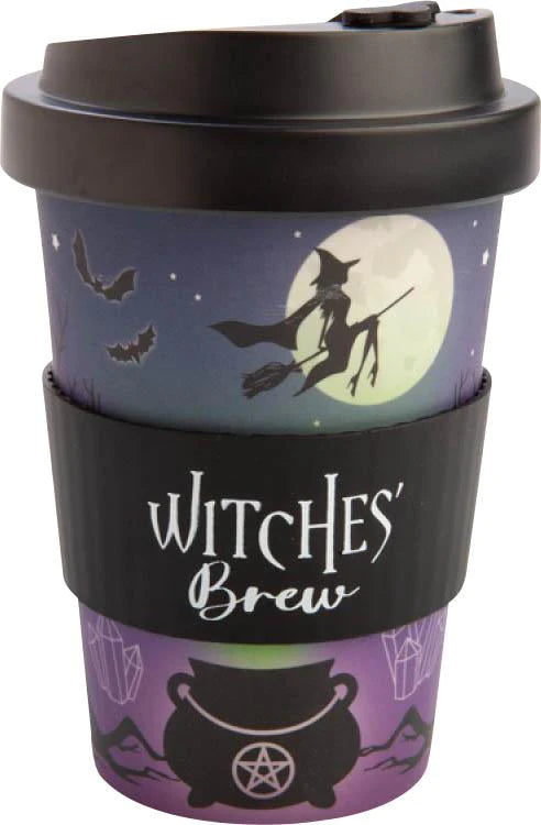 Witches Brew on Broom eco-to-go bamboo cup