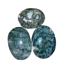 Moss Agate Palm Stones