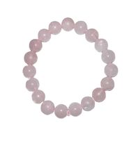 Rose Quartz Crystal Bracelet 10mm