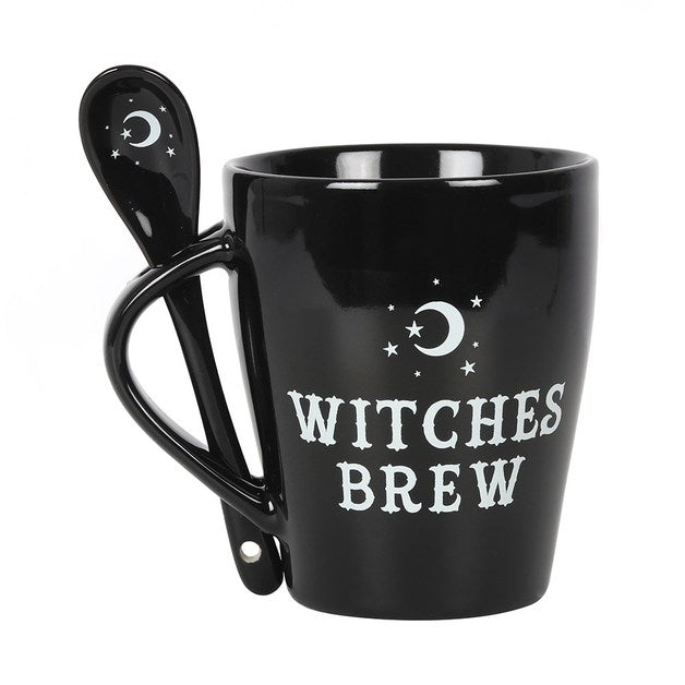 Witches Brew coffee mug with spoon