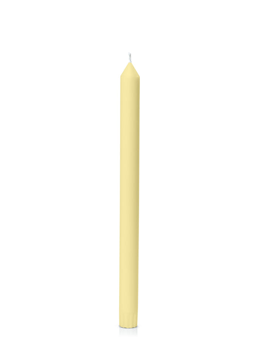 Non-scented yellow dinner candles